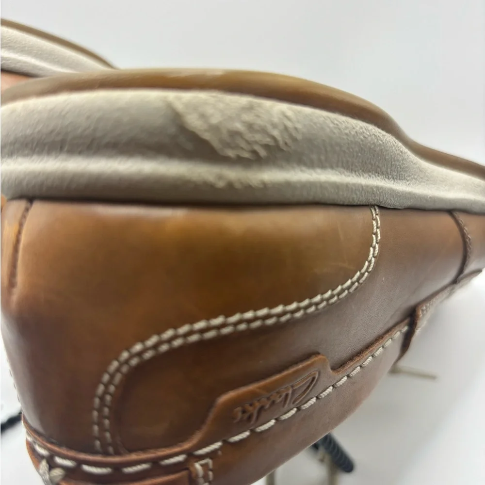 Clarks Men's Brown Leather Boat Shoes Size 8